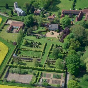 Hunworth Hall Aerial photo via flickr by John D Fielding sq