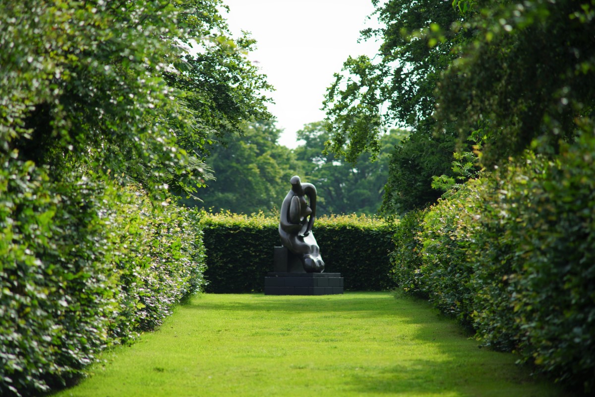 Henry Moore statue (1983-4) 'Mother and Child' at Houghton Hall
