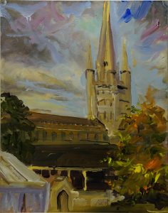 Painting by Julie Hodgson of Cathedral