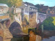 Artist Paul Alcock, 'Bishops Bridge, Norwich', Oil on board, 30x40cm, £275