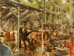 Artist Robert Nelmes, 'Farrier's Competition', Norfolk Showground, Oil, 30x40cm, £395