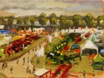 Artist Robert Nelmes, 'Norfolk Show Panoramic', Norfolk Showground, Oil, 30x40cm, £200