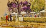 Artist John Patchett, 'Sorry, Members Only', Norfolk Showground, Pastel, 20x14in, £200