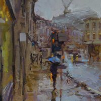 Artist: Rob Pointon, Title: Pete the Street Rip Off No. 24, Location: Westlegate, Media: Oil, Size: 40x30cm, £550