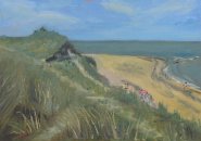 Julian Lovegrove, Dunes and Beach in Norfolk, Winterton-on-Sea, Oil, 10x14in, £225. Paint Out Norfolk 2020