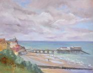 Artist Karen Adams, The Pier, Cromer, Oil, xin, £400. Paint Out Norfolk 2020