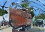 Artist Rachel Wright, Old friend, Norwich, Norfolk, Oil, 25x35cm, £395