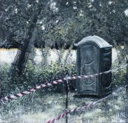 Artist Wendy Kimberley, Life and Shit, Gunton Park, Norfolk, Acrylic, 30x30cm, £300.