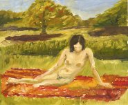 Painting by Eleanor Alison of Life Model