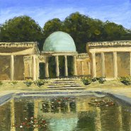 Painting by Eleanor Alison of Eaton Park, Norwich