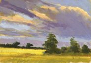 Painting by Neil Warren of a sunset