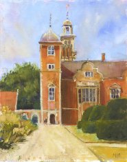 Painting by Louise Garrett of Blickling Hall, Norfolk