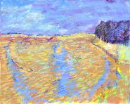 Painting by Zoë Cameron of Holkham, Norfolk