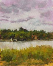 Painting by Louise Garrett of Whitlingham